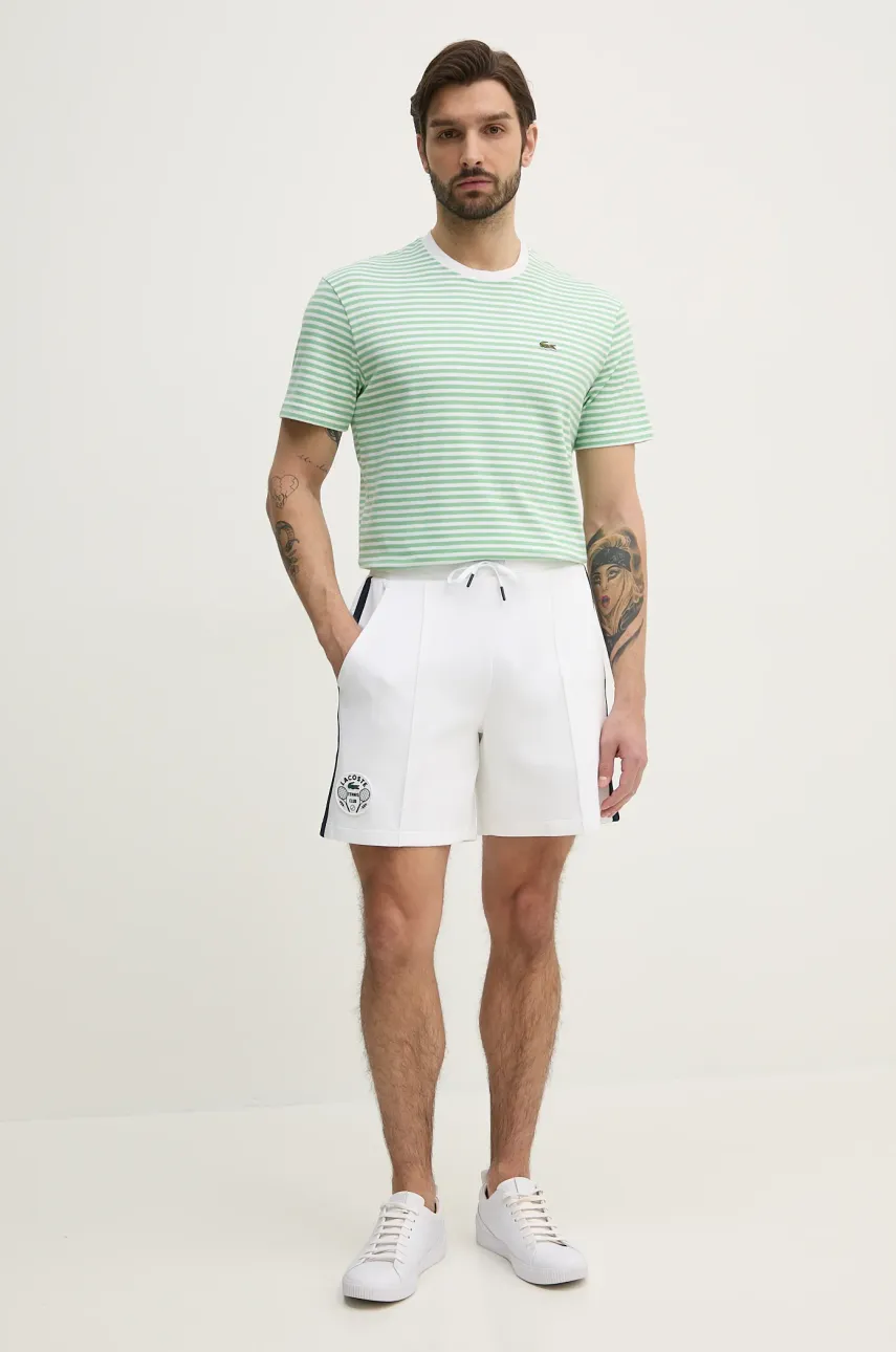 Шорты Lacoste мужские цвет белый GH8956 Шорты Lacoste мужские цвет белый GH8956