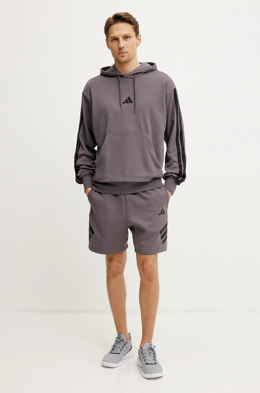 Шорты adidas Future Icons мужские цвет фиолетовый JD4881 Шорты adidas Future Icons мужские цвет фиолетовый JD4881