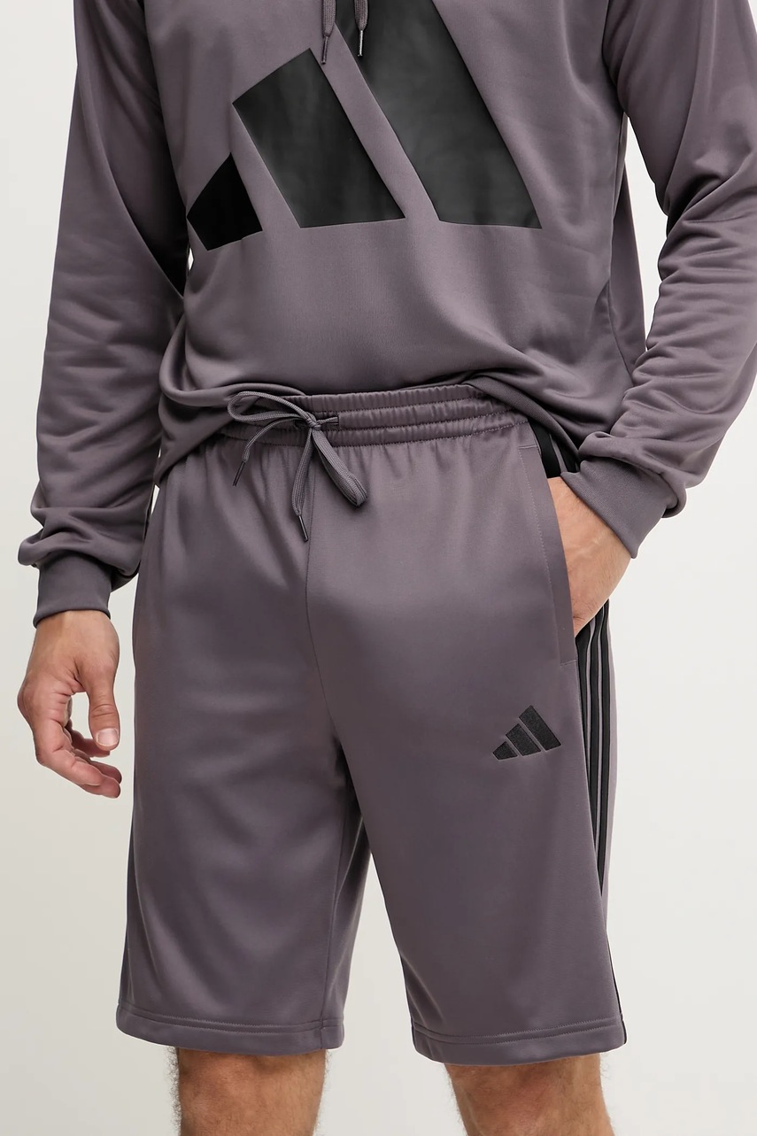 adidas pantaloni scurți culoarea gri, JI8801