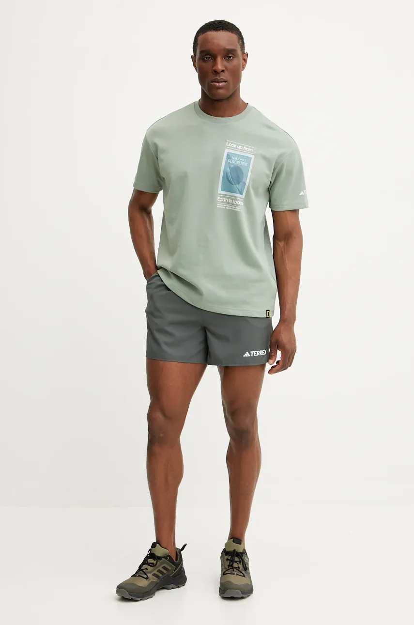 Шорты adidas TERREX мужские цвет зелёный JF1234 Шорты adidas TERREX мужские цвет зелёный JF1234