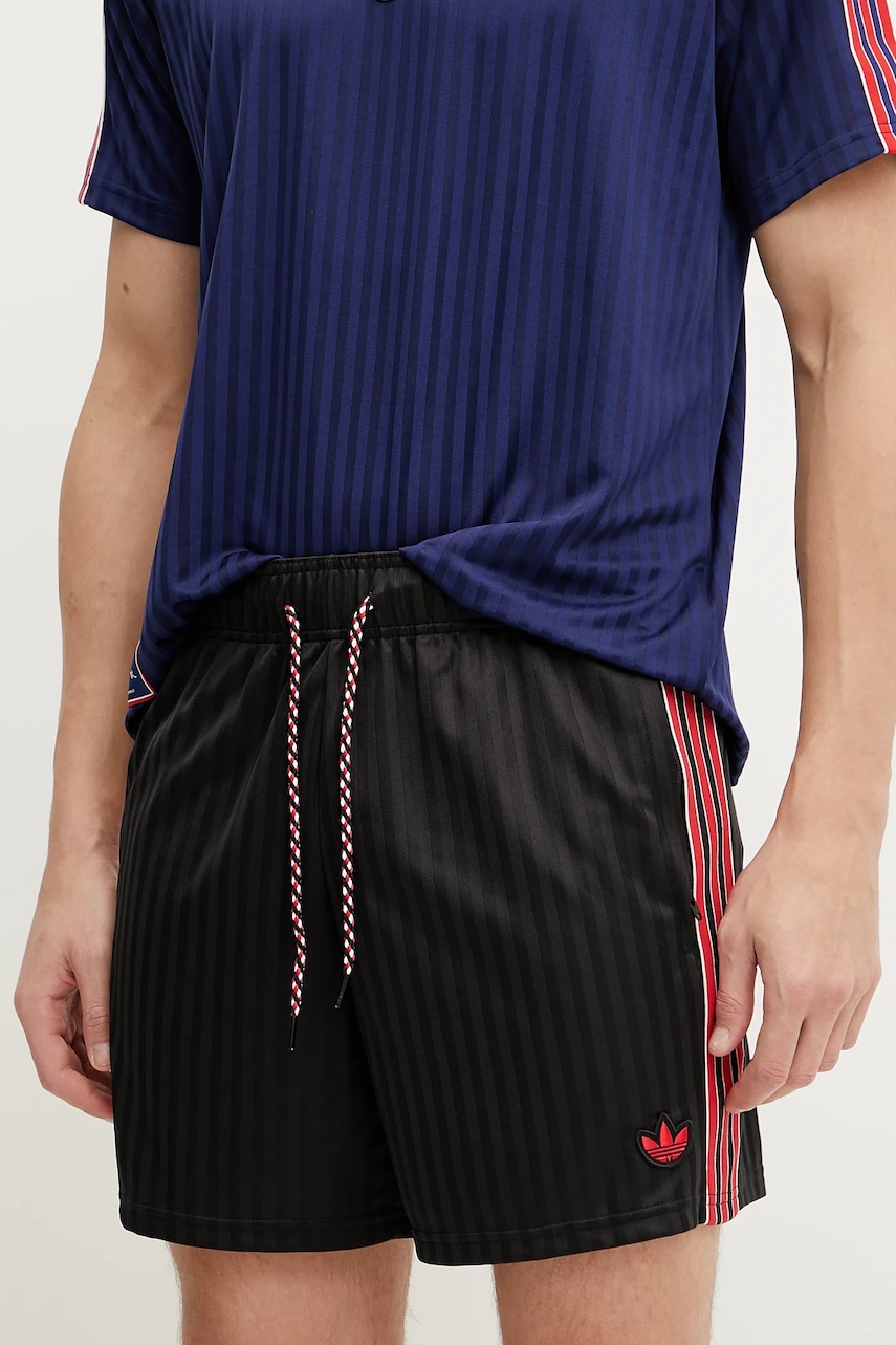 adidas Originals pantaloni scurti Manchester United ICON barbati, culoarea negru, JF0356