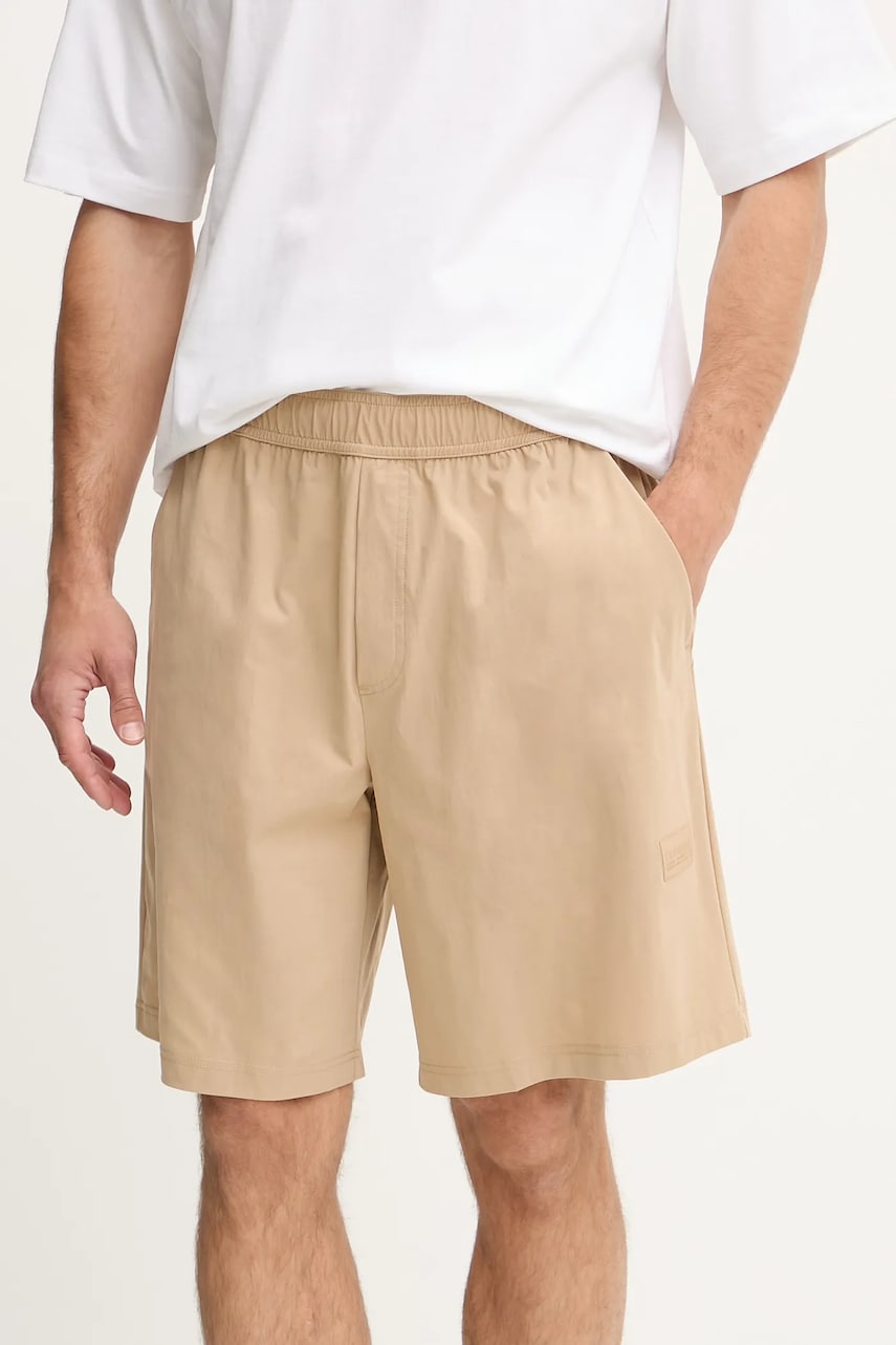 Hummel pantaloni scurți culoarea verde, 227648