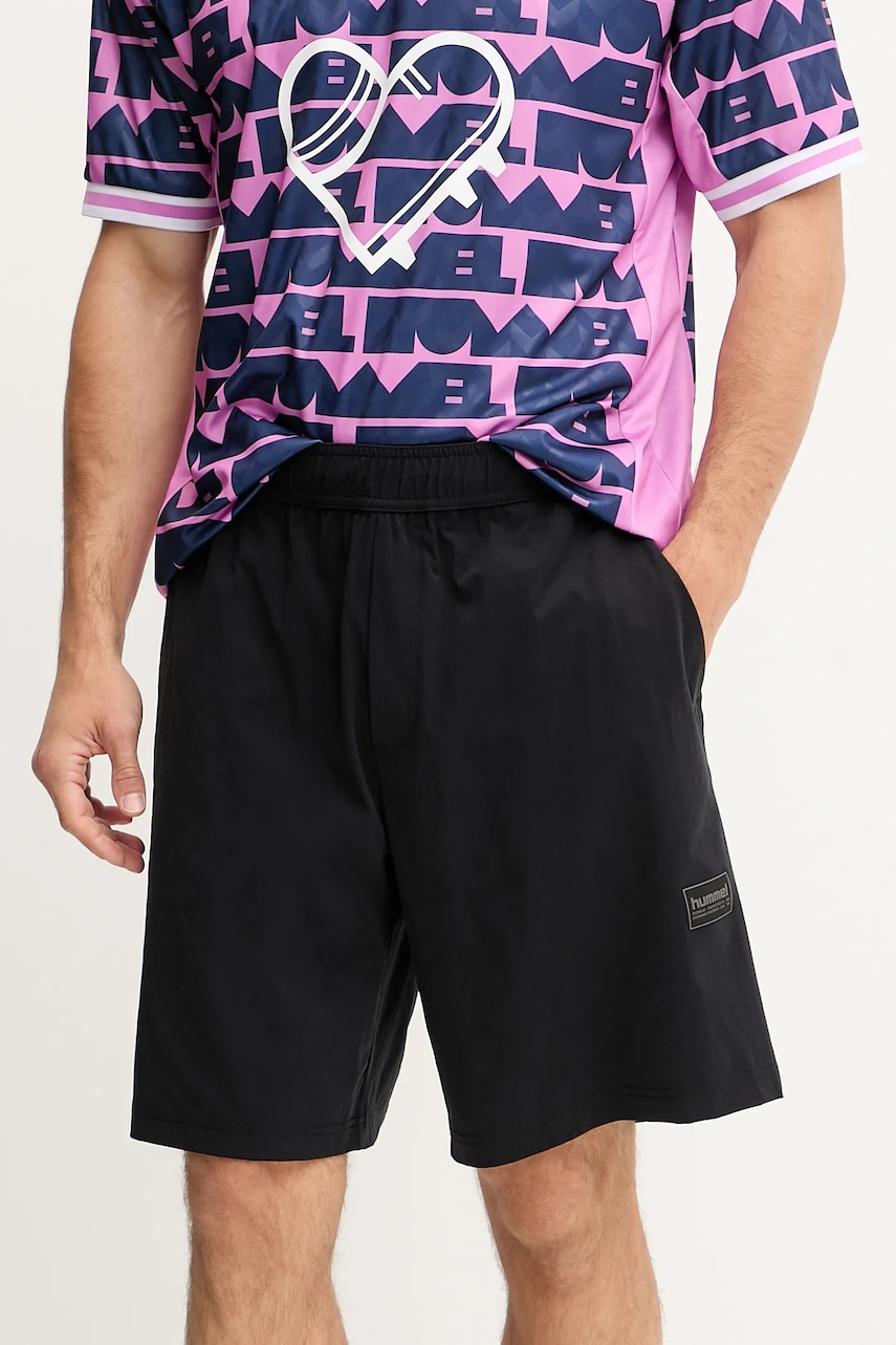 Hummel pantaloni scurți culoarea negru, 227648
