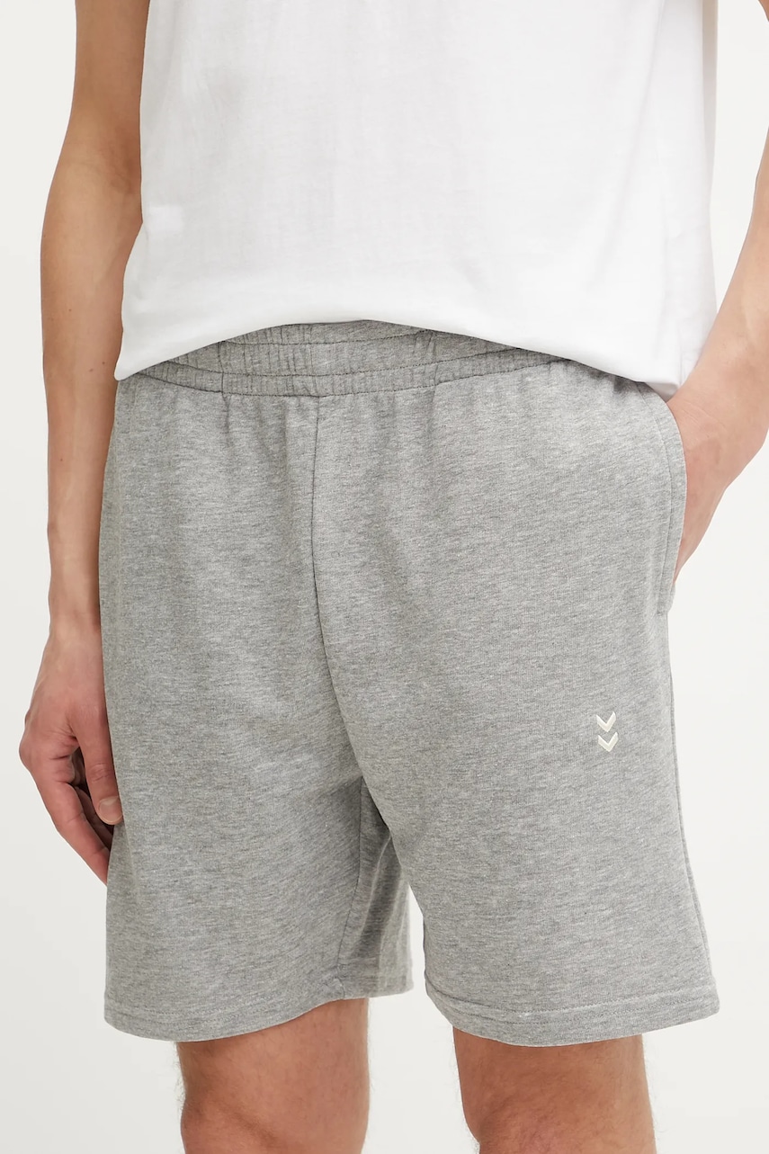 Hummel pantaloni scurti barbati, culoarea gri, 229798 Hummel pantaloni scurti barbati, culoarea gri, 229798