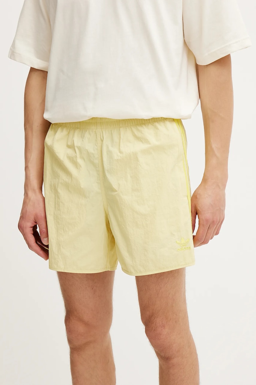 adidas Originals pantaloni scurti Sprinter shorts bărbați, culoarea galben, JC9928 adidas Originals pantaloni scurti Sprinter shorts bărbați, culoarea galben, JC9928