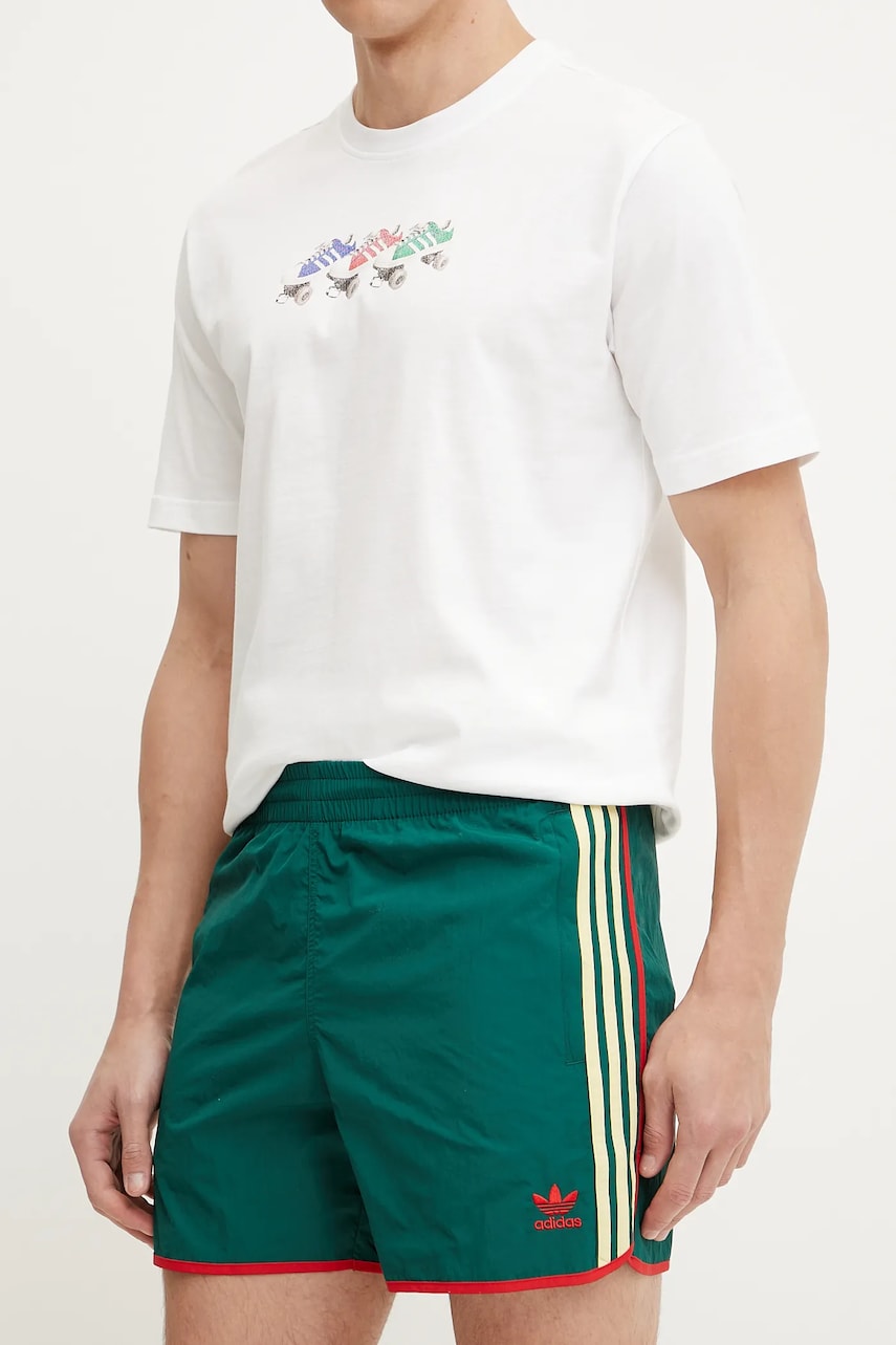 adidas Originals pantaloni scurti Sprinter shorts barbati, culoarea verde, JP1019 adidas Originals pantaloni scurti Sprinter shorts barbati, culoarea verde, JP1019