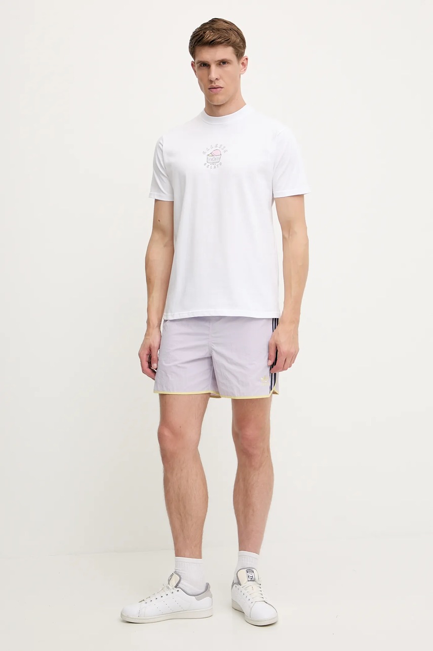 Шорты adidas Originals Sprinter shorts цвет фиолетовый JP1273 Шорты adidas Originals Sprinter shorts цвет фиолетовый JP1273