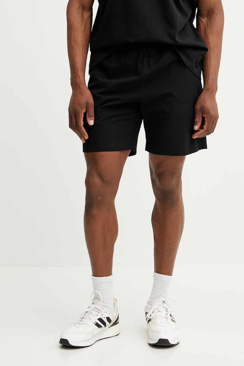 adidas Originals pantaloni scurți din bumbac Essential barbati, culoarea negru, JD2460 adidas Originals pantaloni scurți din bumbac Essential barbati, culoarea negru, JD2460