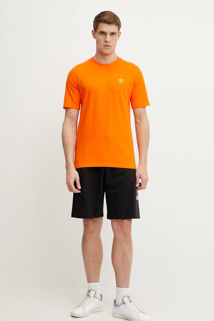 Хлопковые шорты adidas Originals Trefoil цвет чёрный JP2684 Хлопковые шорты adidas Originals Trefoil цвет чёрный JP2684