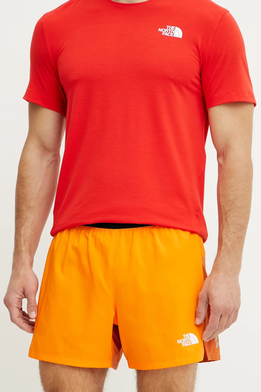 The North Face pantaloni scurti sport Breeze barbati, culoarea portocaliu, NF0A892N58B1 The North Face pantaloni scurti sport Breeze barbati, culoarea portocaliu, NF0A892N58B1
