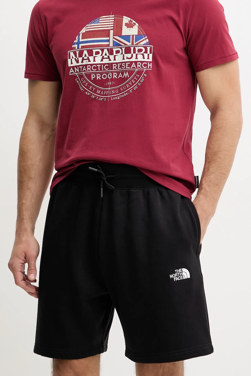 The North Face pantaloni scurti Essential Relaxed barbati, culoarea negru, NF0A8C2GJK31 The North Face pantaloni scurti Essential Relaxed barbati, culoarea negru, NF0A8C2GJK31