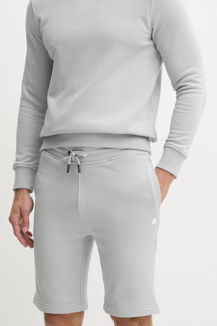 K-Way pantaloni scurti barbati, culoarea gri, K1151SW