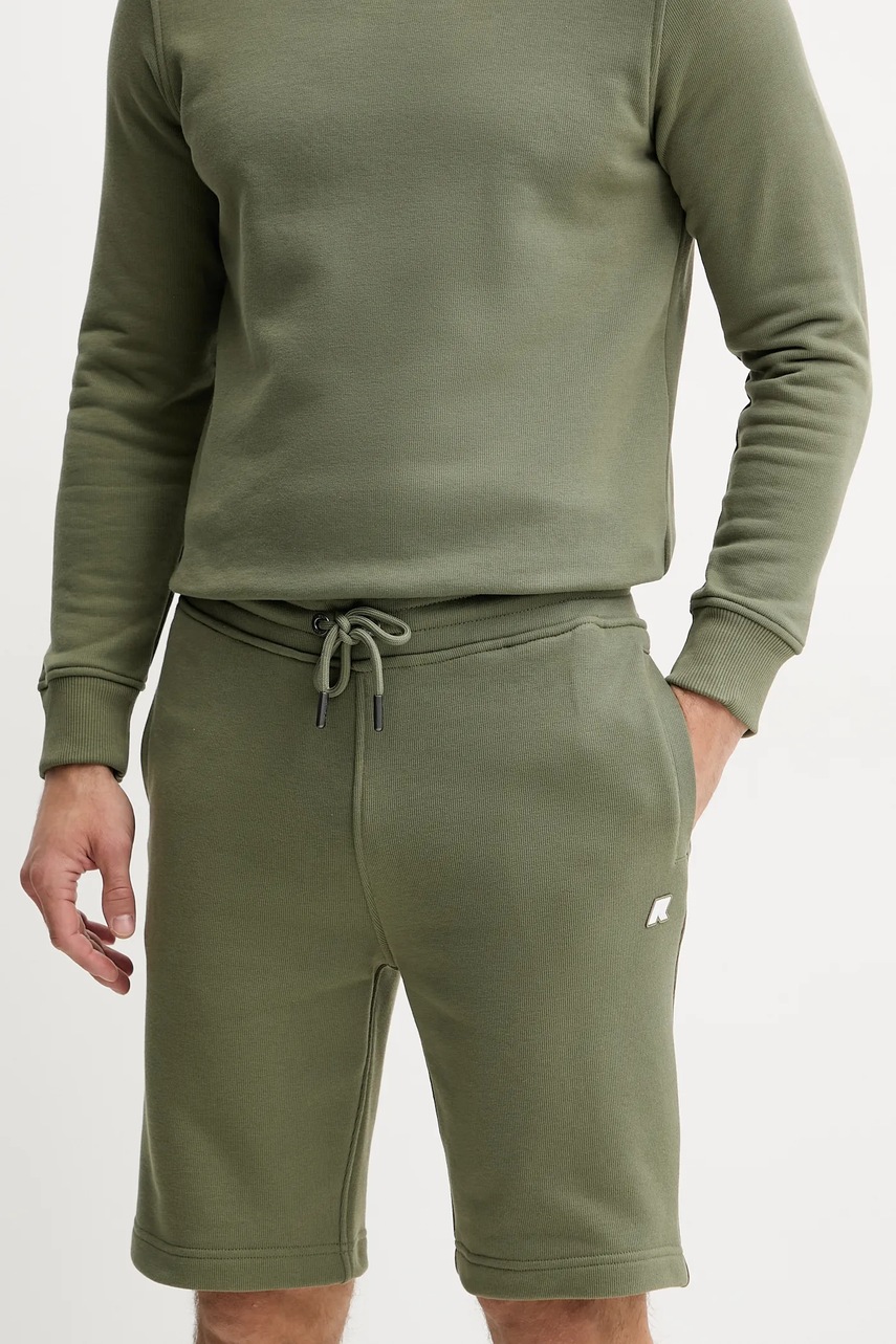 K-Way pantaloni scurti barbati, culoarea verde, K1151SW