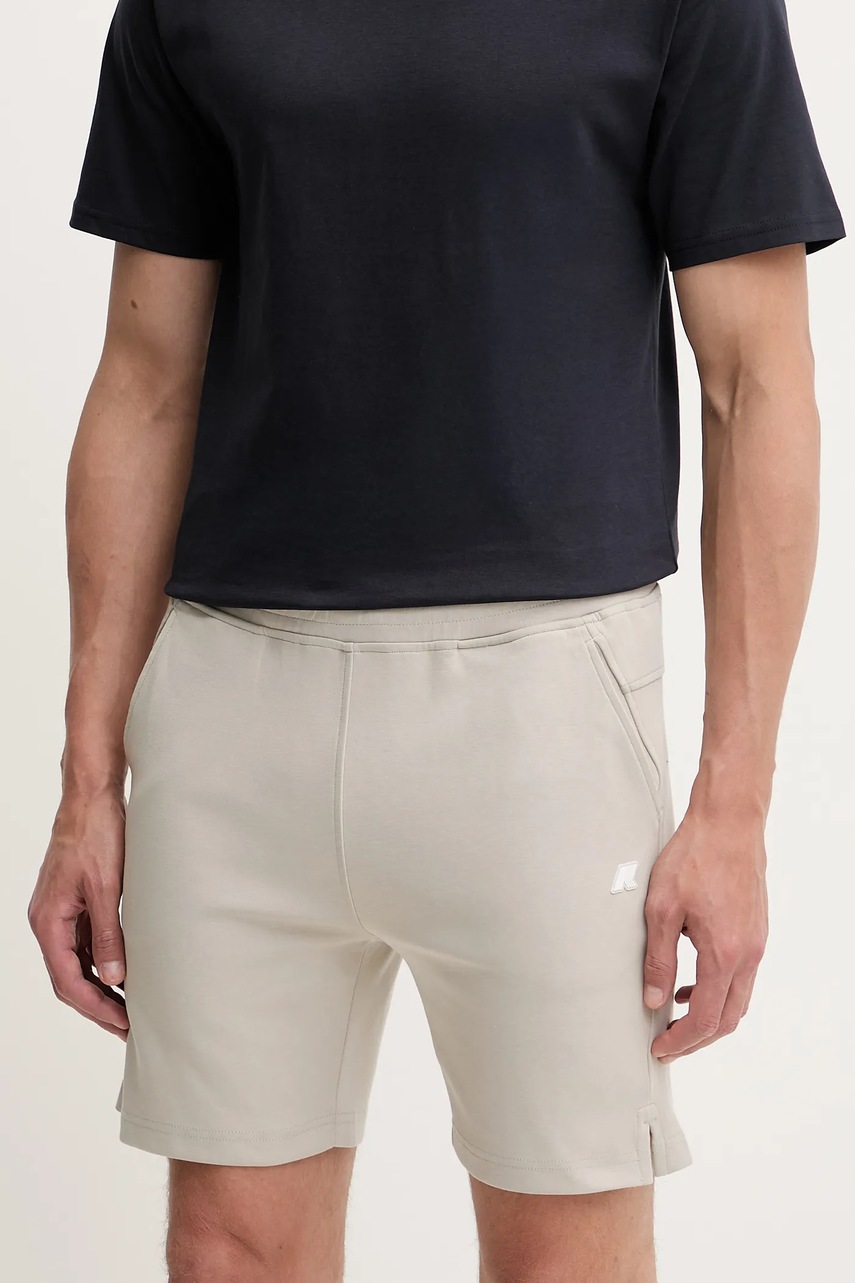 K-Way pantaloni scurti culoarea bej, K2122XW