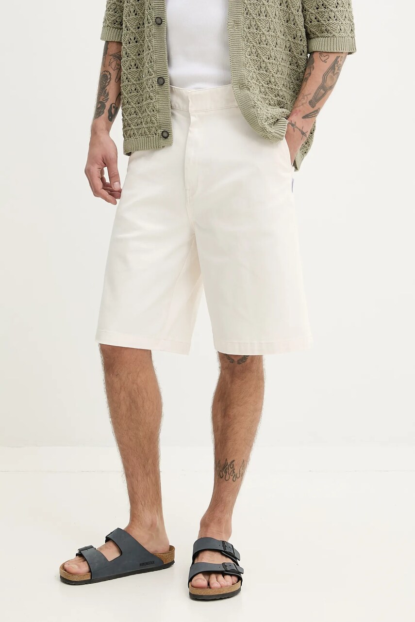 Hugo Blue pantaloni scurti barbati, culoarea bej, 50510598