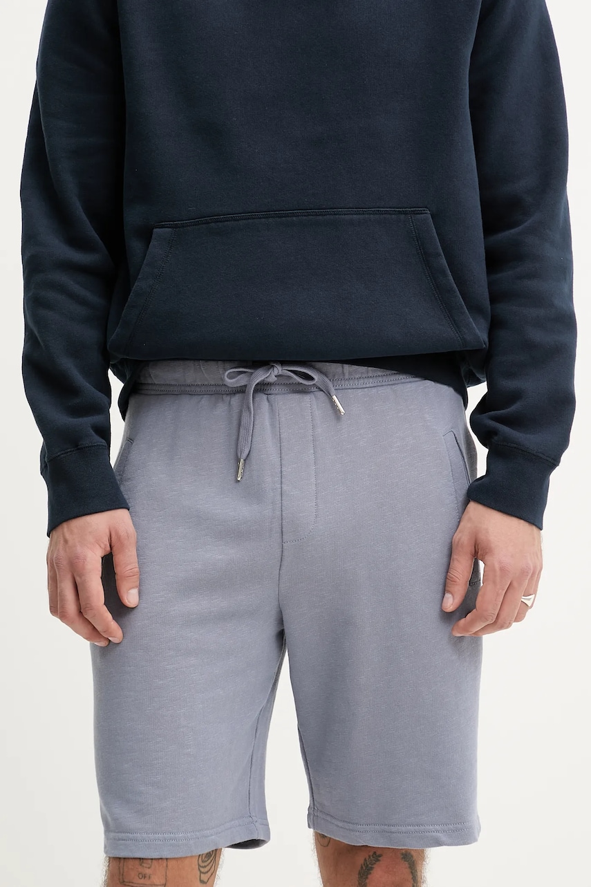 ZADIG&VOLTAIRE pantaloni scurți din bumbac bărbați, culoarea gri, JMBS01030