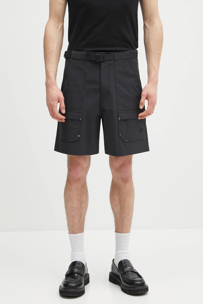 adidas Originals pantaloni scurți P ESS C Shorts barbati, culoarea negru, JD2107