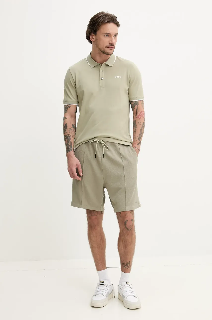Шорты HUGO мужские цвет зелёный 50534647 Шорты HUGO мужские цвет зелёный 50534647