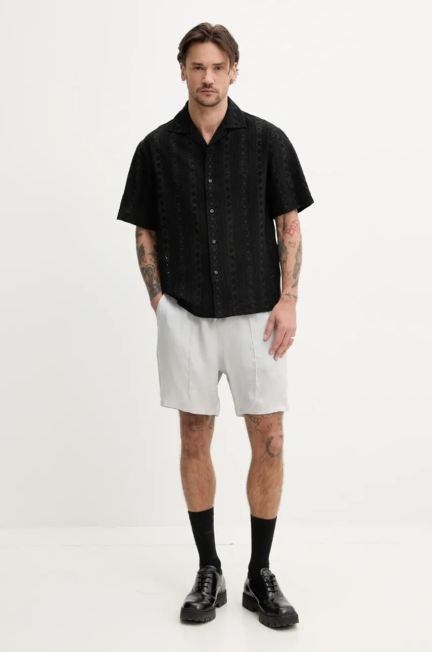 Шорты HUGO мужские цвет серый 50546181 Шорты HUGO мужские цвет серый 50546181