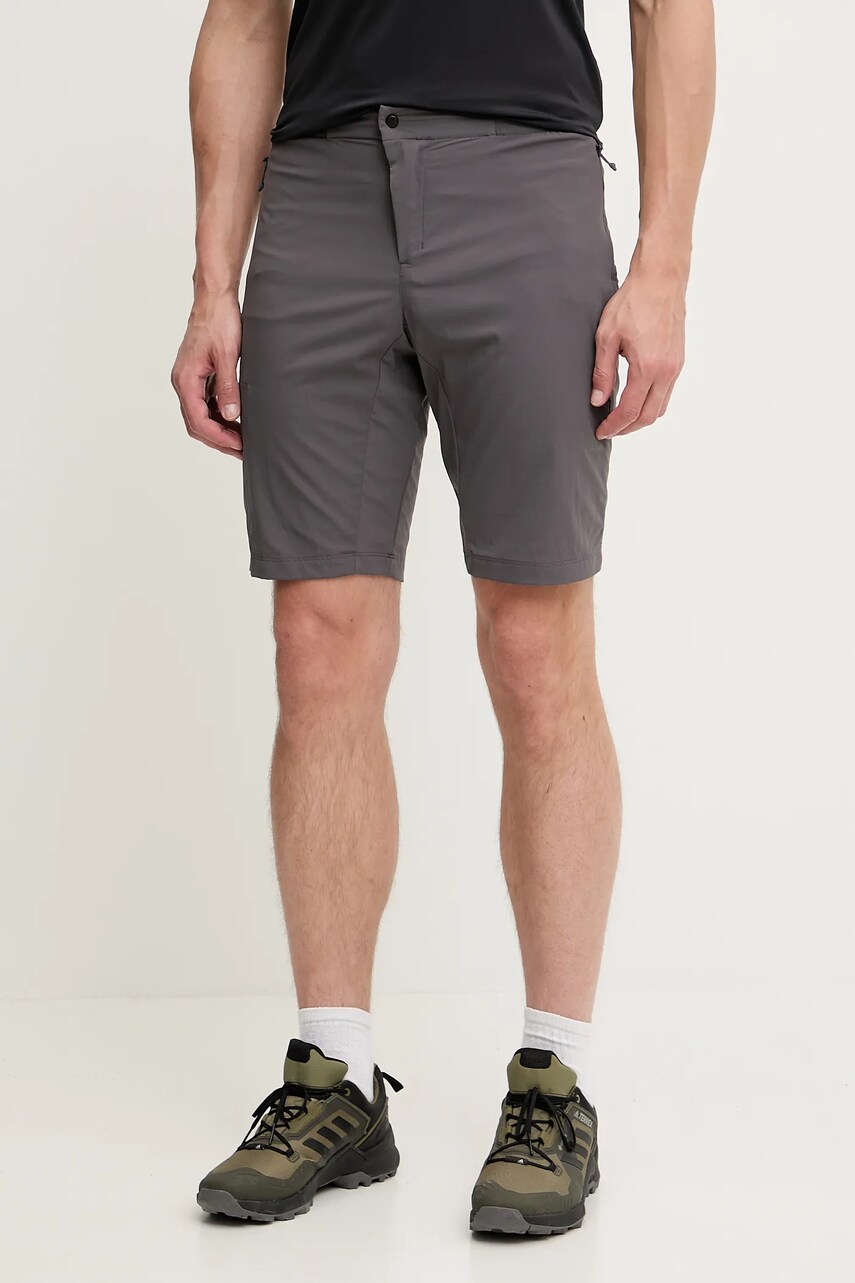 Haglöfs pantaloni scurti outdoor L.I.M Fuse II culoarea gri, 607709