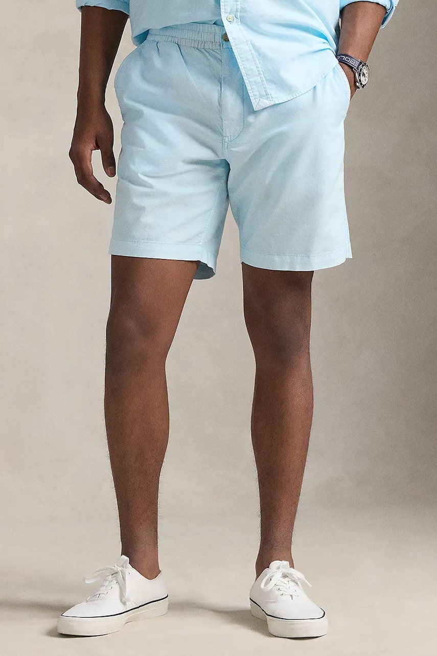 Хлопковые шорты Polo Ralph Lauren Flat Front мужской  710958587 Хлопковые шорты Polo Ralph Lauren Flat Front мужской  710958587