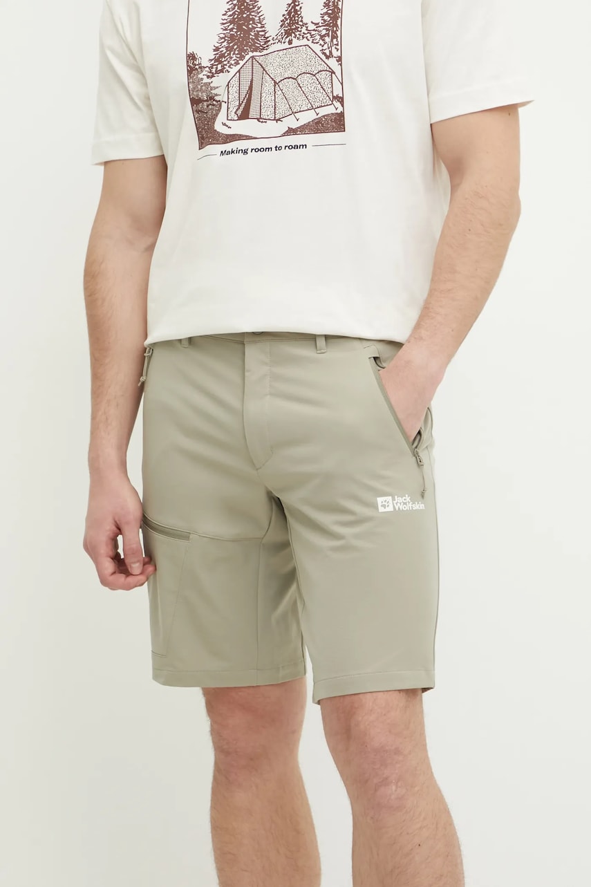 Jack Wolfskin pantaloni scurți outdoor Pico Trail culoarea bej, A63908 Jack Wolfskin pantaloni scurți outdoor Pico Trail culoarea bej, A63908