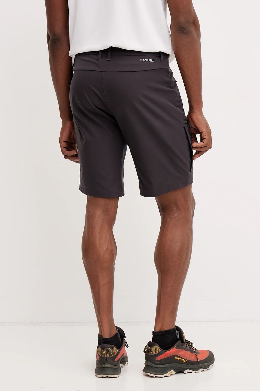 Σορτς εξωτερικού χώρου Jack Wolfskin Pico Trail χρώμα: γκρι, A63908 φωτογραφία