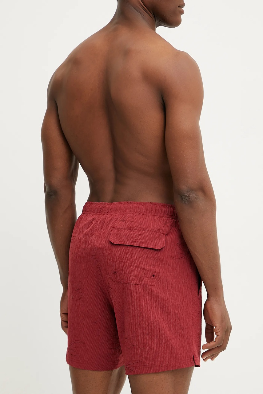 Μαγιό Napapijri V-Brolio χρώμα: κόκκινο, NP0A4IBMFCR1 φωτογραφία