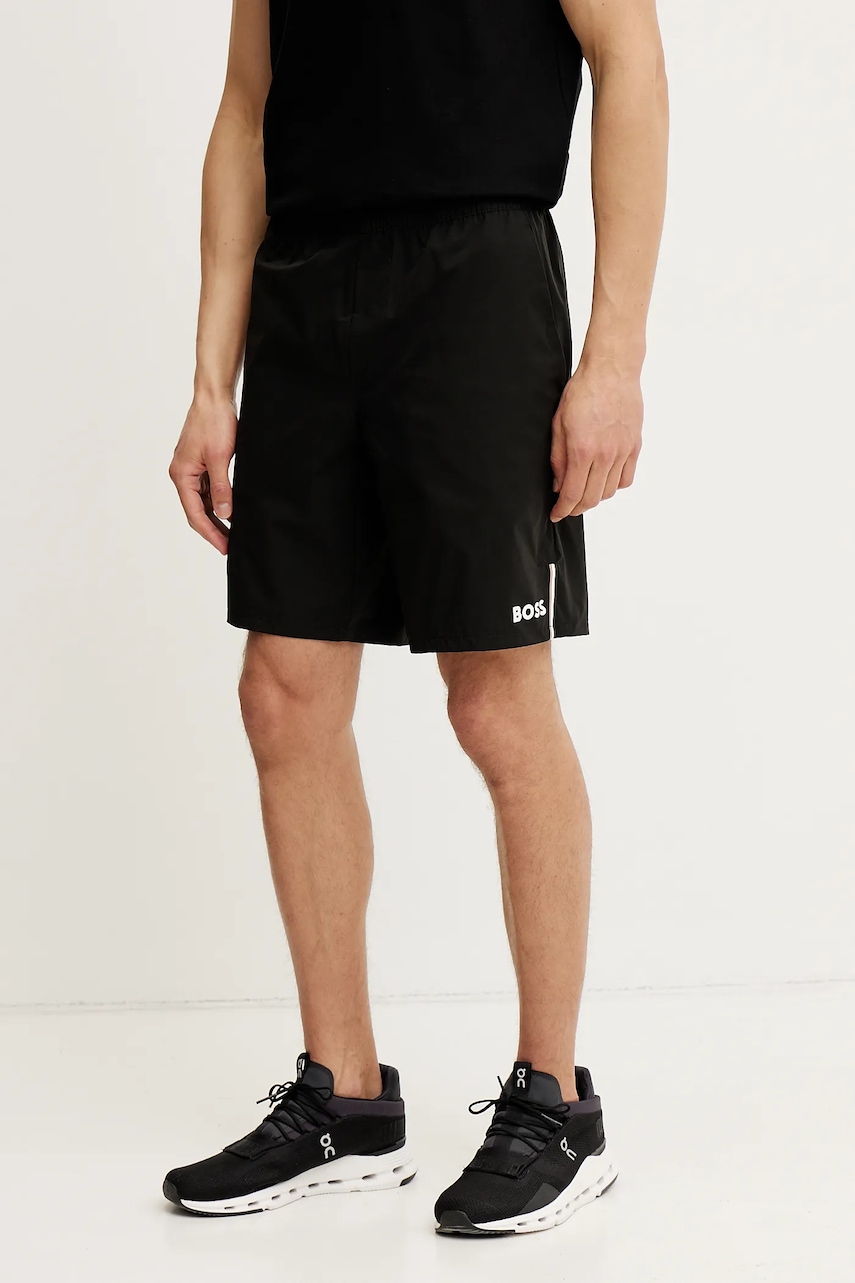 BOSS Green pantaloni scurti barbati, culoarea negru, 50534216