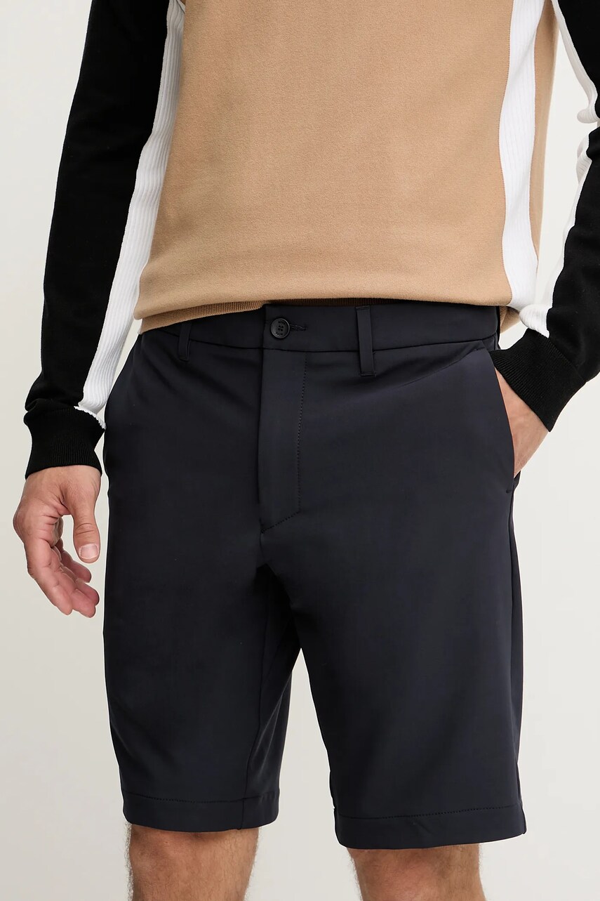 BOSS Green pantaloni scurti culoarea bleumarin, 50540337