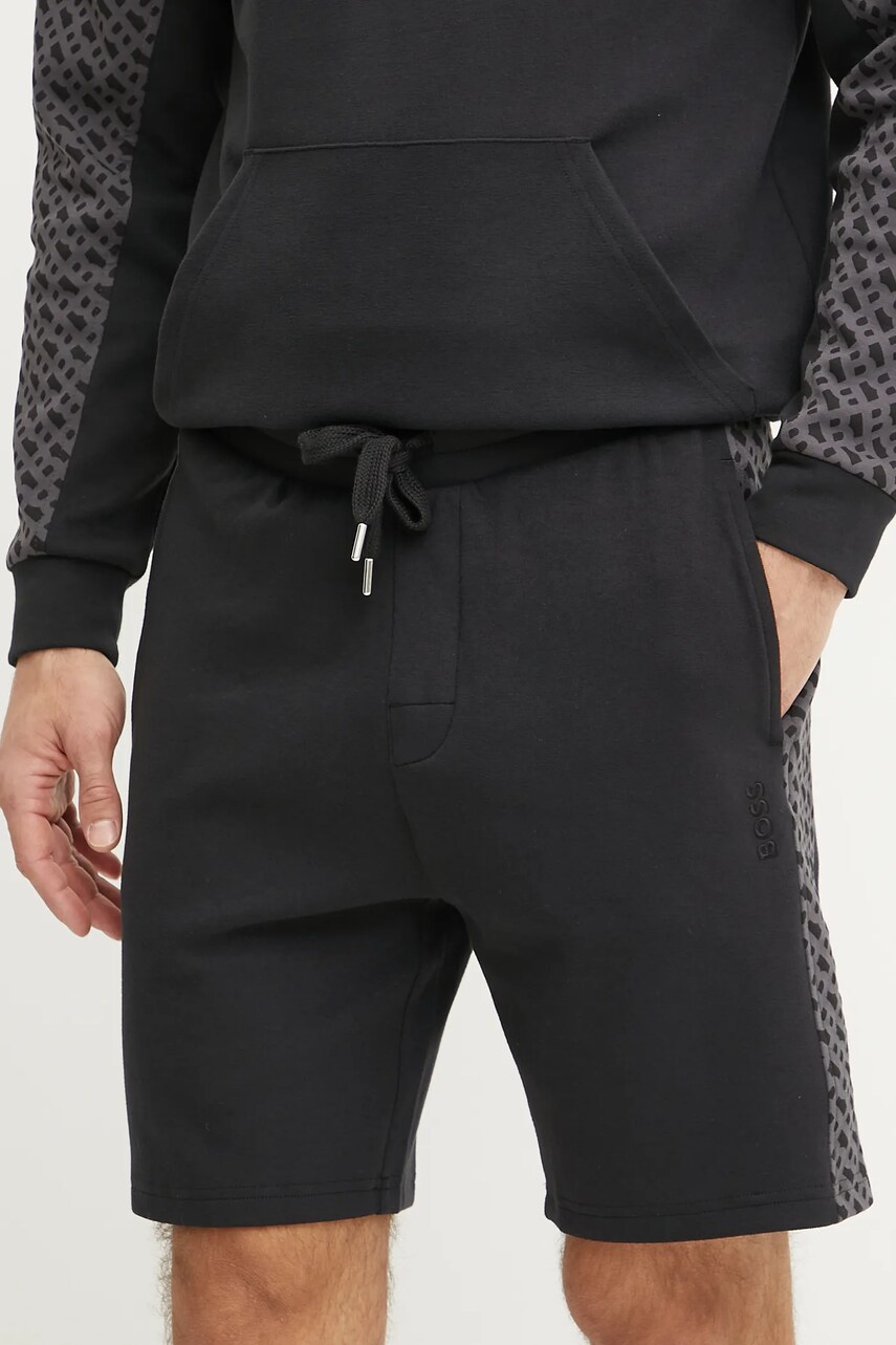 BOSS pantaloni scurți bărbați, culoarea negru, 50540525