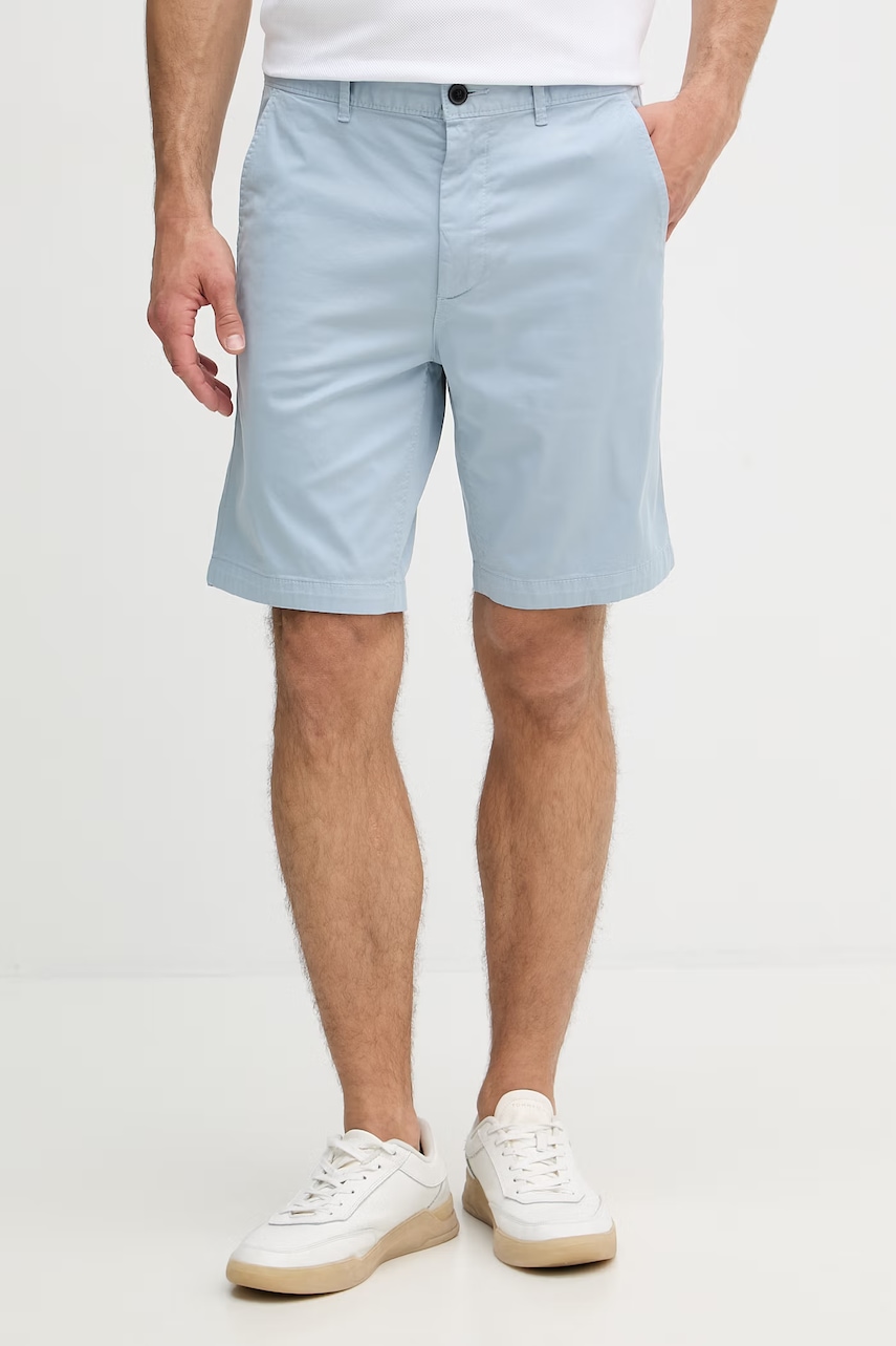 BOSS Orange pantaloni scurți chinos pentru bărbați din bumbac cu elastan