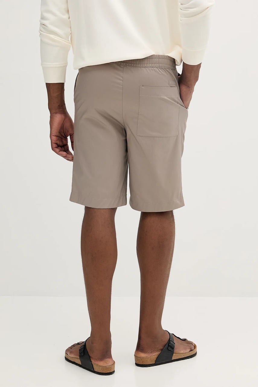 Σορτς Calvin Klein χρώμα: μπεζ, K10K114064 φωτογραφία