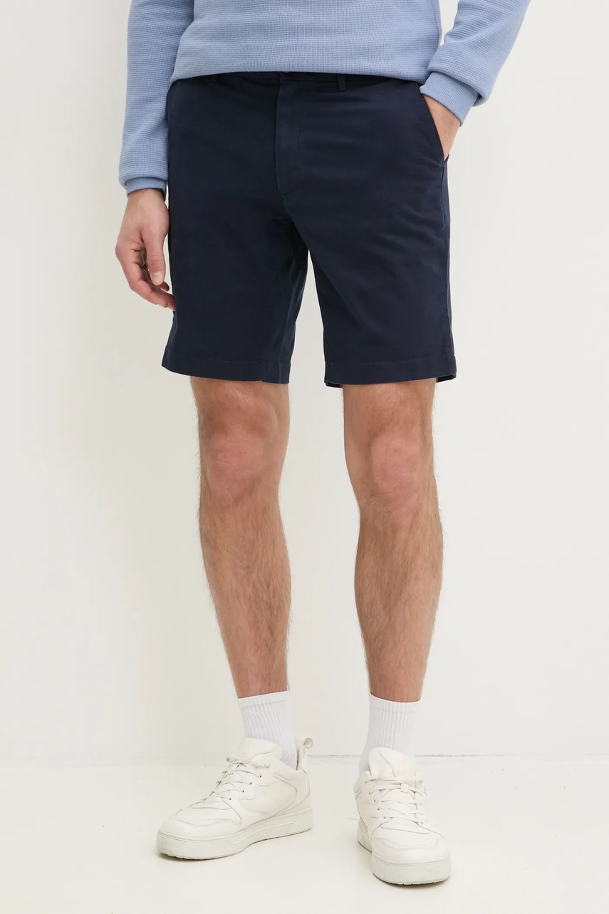 Levně Kraťasy Calvin Klein pánské, tmavomodrá barva, K10K114063