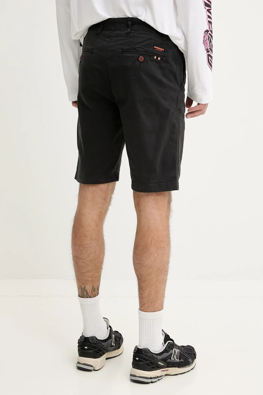 Σορτς Superdry χρώμα: μαύρο, M7110397A-AFB φωτογραφία