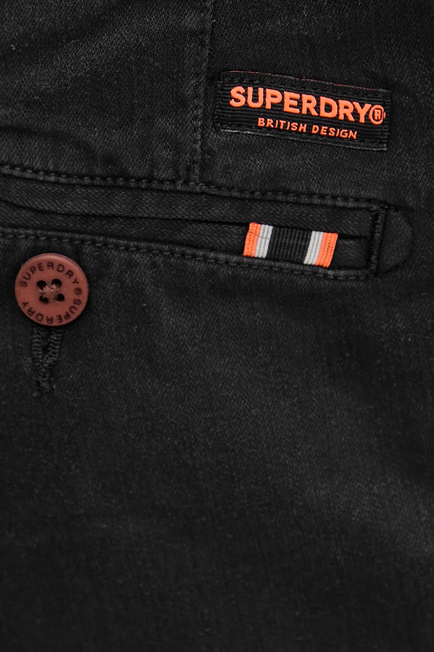Σορτς Superdry χρώμα: μαύρο, M7110397A-AFB φωτογραφία