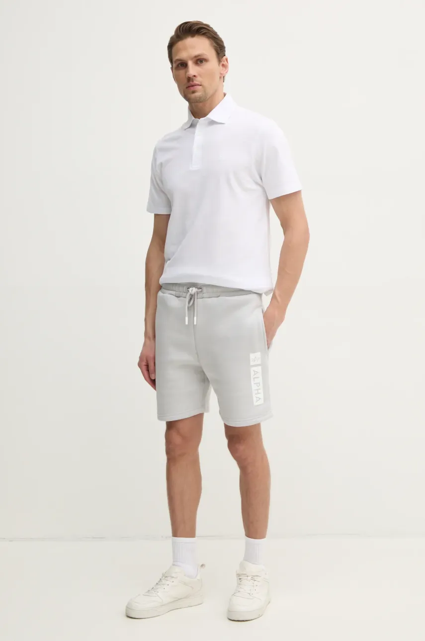 Шорты Alpha Industries Alpha PP Short мужские цвет серый 146365 Шорты Alpha Industries Alpha PP Short мужские цвет серый 146365