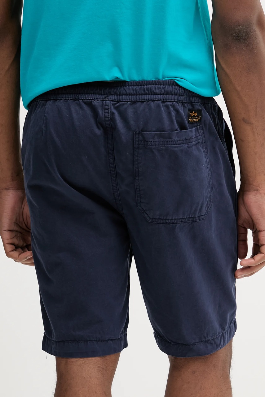 Βαμβακερό σορτσάκι Alpha Industries Basic Cotton Shorts χρώμα: ναυτικό μπλε, 156262 φωτογραφία