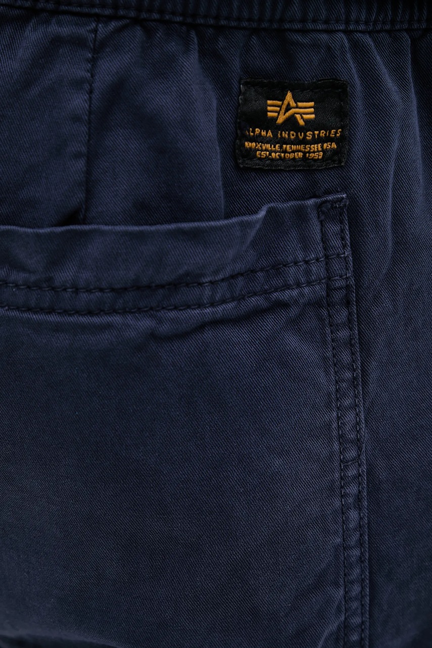 Βαμβακερό σορτσάκι Alpha Industries Basic Cotton Shorts χρώμα: ναυτικό μπλε, 156262 φωτογραφία