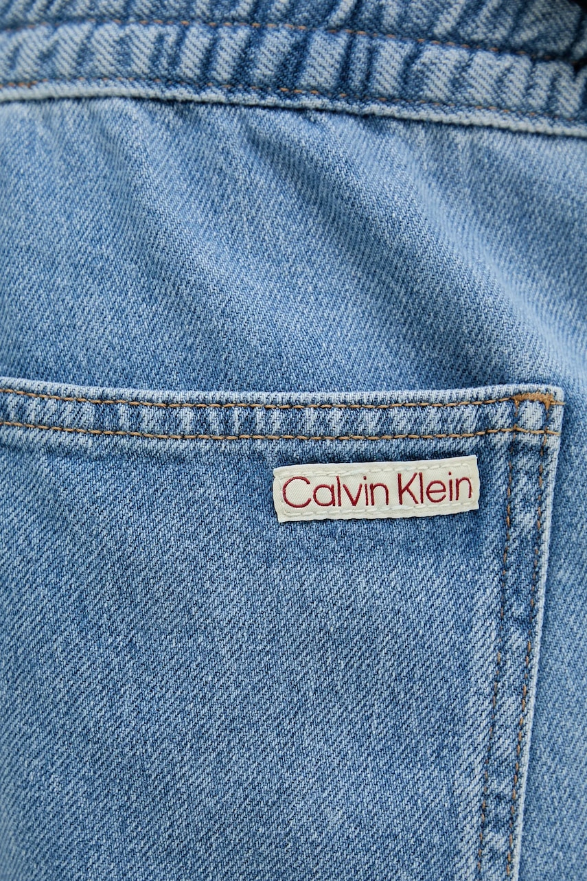 Rifľové krátke nohavice Calvin Klein Jeans