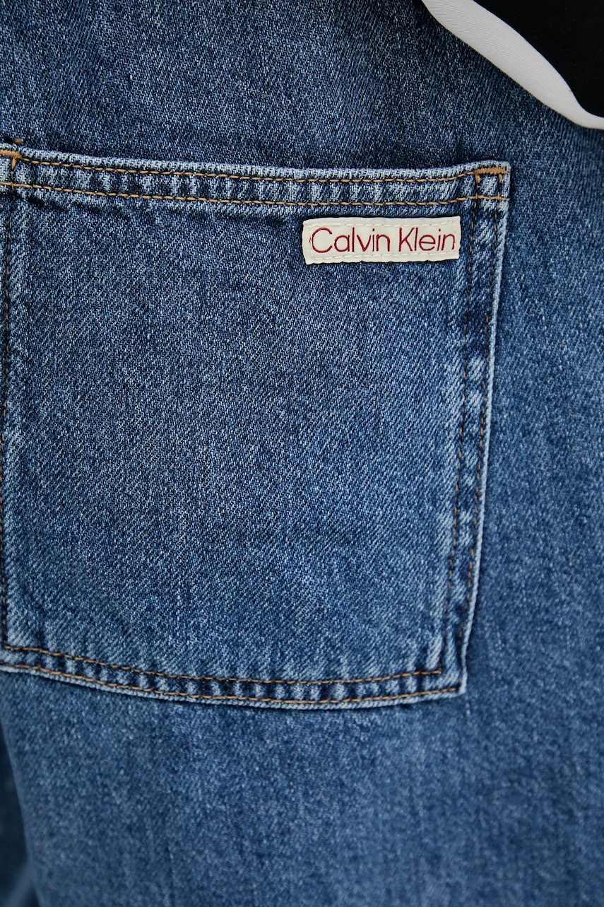 Rifľové krátke nohavice Calvin Klein Jeans