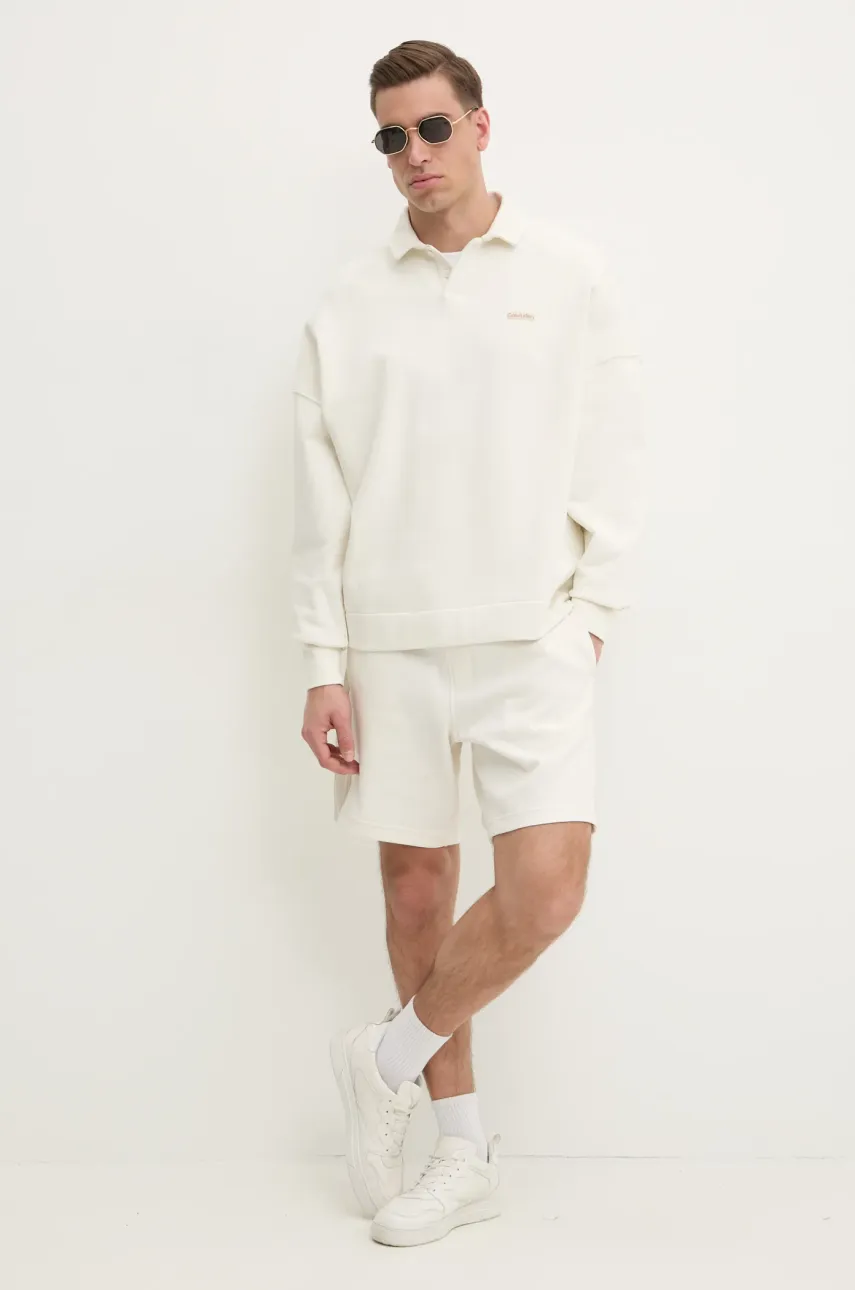 Шорты Calvin Klein Jeans мужские цвет белый J30J327246 Шорты Calvin Klein Jeans мужские цвет белый J30J327246
