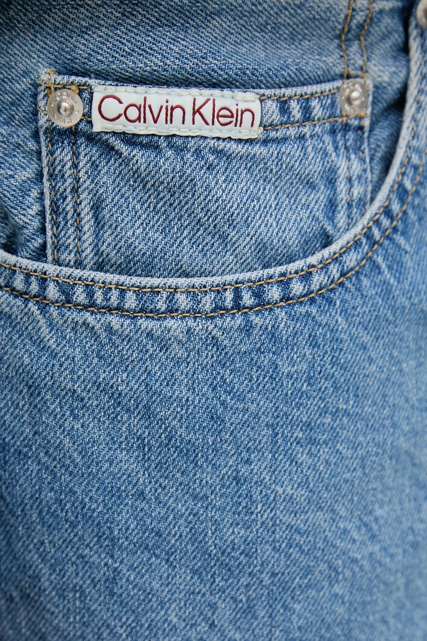 Rifľové krátke nohavice Calvin Klein Jeans