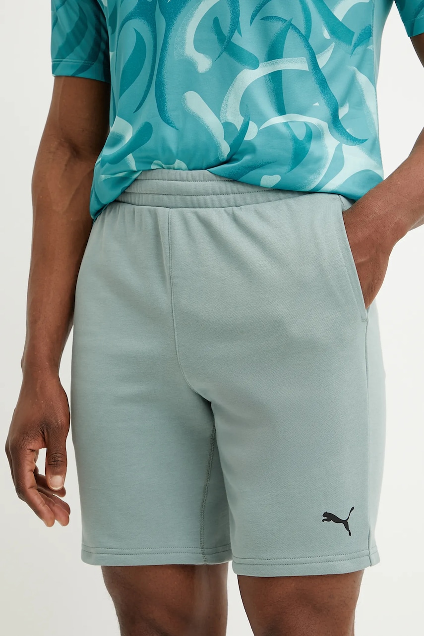 Puma pantaloni scurți de antrenament Train All Day Essentials culoarea verde, 525909 Puma pantaloni scurți de antrenament Train All Day Essentials culoarea verde, 525909