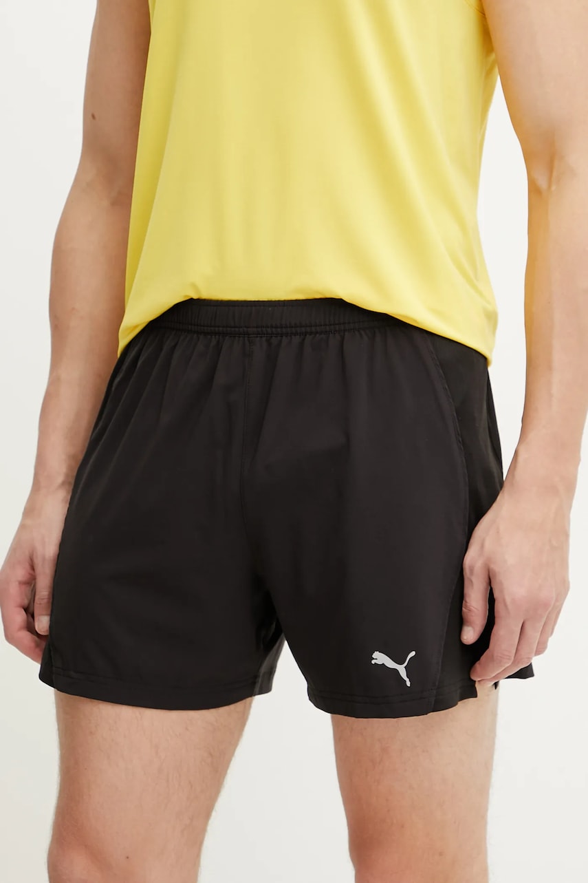 Puma pantaloni scurți de alergare Velocity culoarea negru, 526610 Puma pantaloni scurți de alergare Velocity culoarea negru, 526610