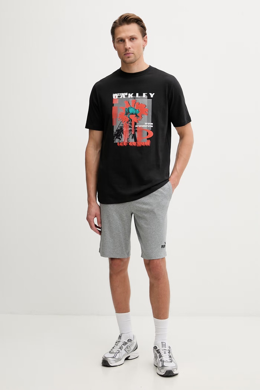 Puma teplákové šortky pánske bavlnené Essential Jersey