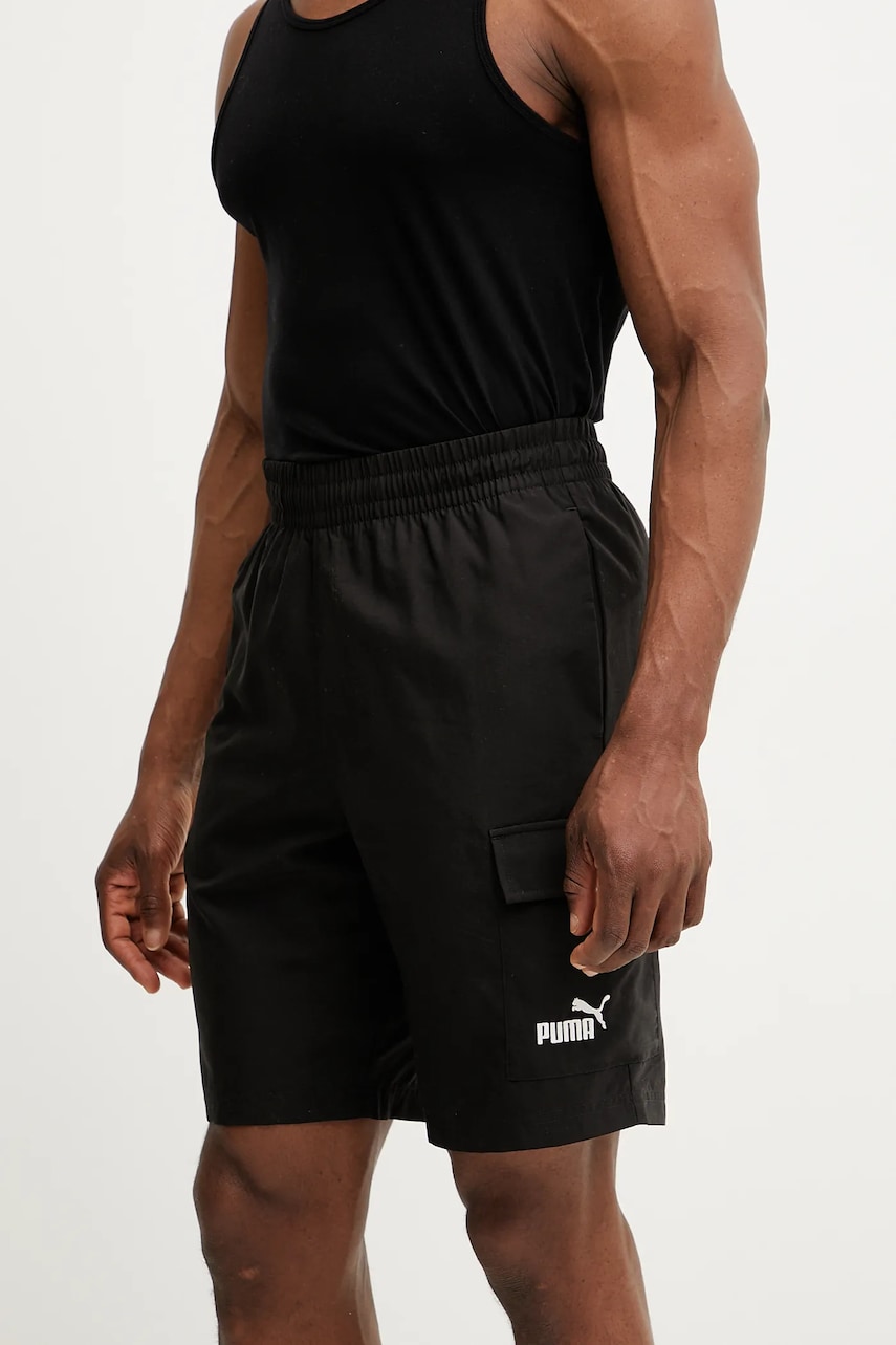 Puma pantaloni scurti barbati, culoarea negru, 682664