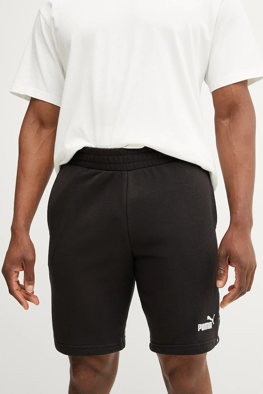 Puma pantaloni scurți bărbați, culoarea negru, 684683
