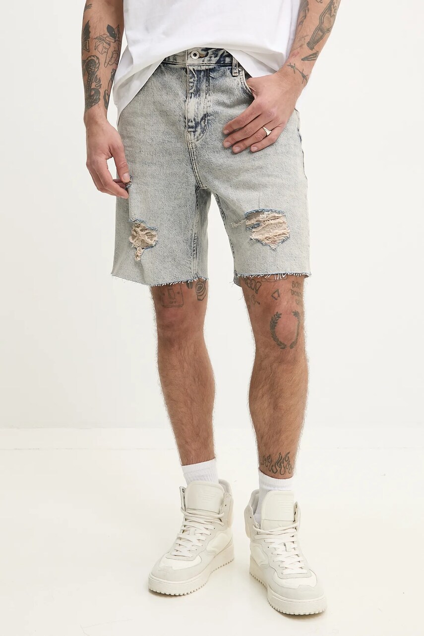Karl Lagerfeld Jeans pantaloni scurti jeans barbati, A2M10128