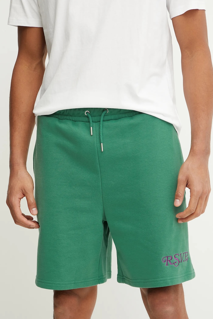 Fila pantaloni scurți Lamswaarde culoarea verde, FAM0909
